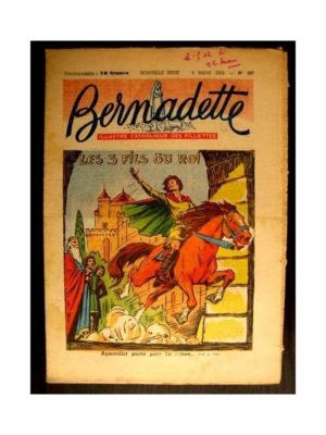 BERNADETTE  n°327 (1953) LES 3 FILS DU ROI (Miette et Totoche)