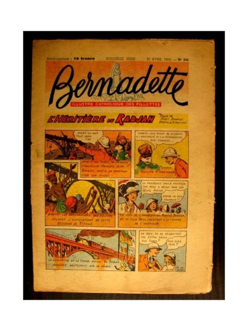 BERNADETTE  n°334 (1953) L’HERITIERE DU RADJAH (Miette et Totoche)