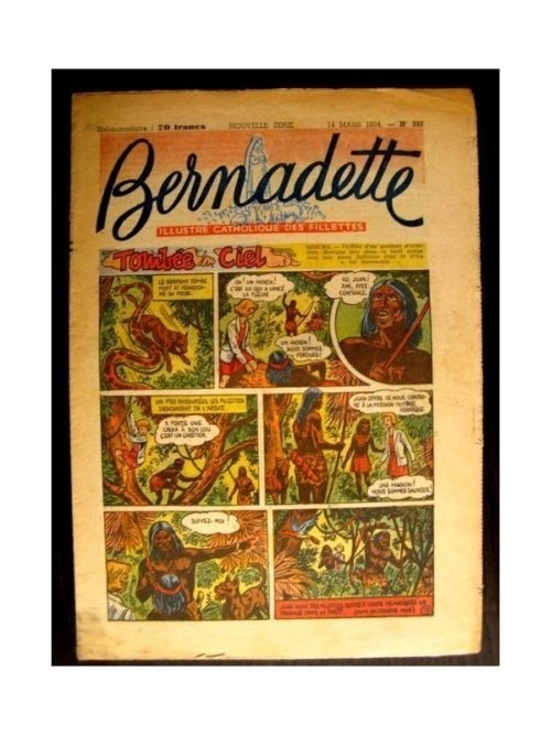 BERNADETTE  n°380 (1954) TOMBEE DU CIEL (Miette et Totoche)