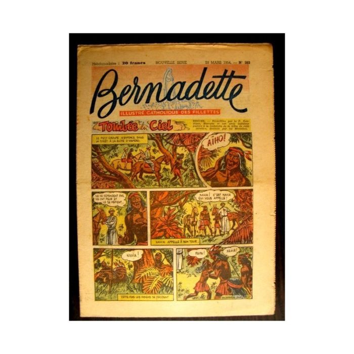 BERNADETTE n°382 (1954) TOMBEE DU CIEL (Miette et Totoche)