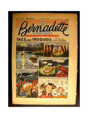 BERNADETTE  n°389 (1954) FACE AUX IROQUOIS (Miette et Totoche)