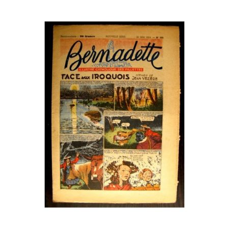 BERNADETTE n°389 (1954) FACE AUX IROQUOIS (Miette et Totoche)