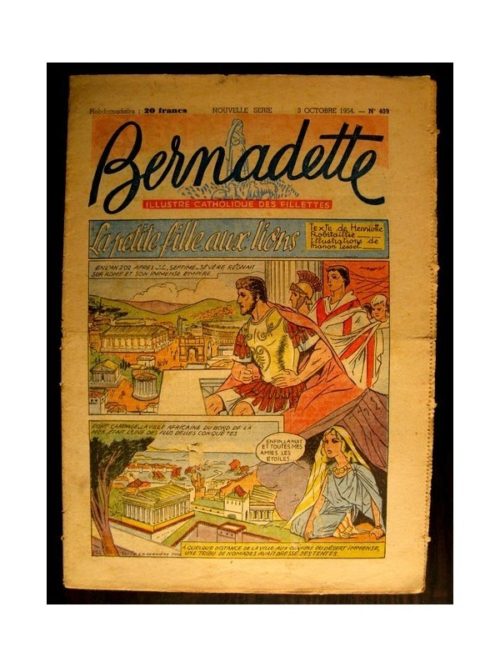 BERNADETTE  n°409 (1954) LA PETITE FILLE AUX LIONS (Miette et Totoche)