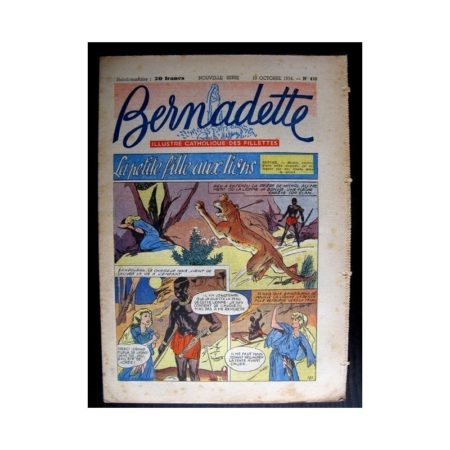 BERNADETTE n°410 (1954) LA PETITE FILLE AUX LIONS (Miette et Totoche)