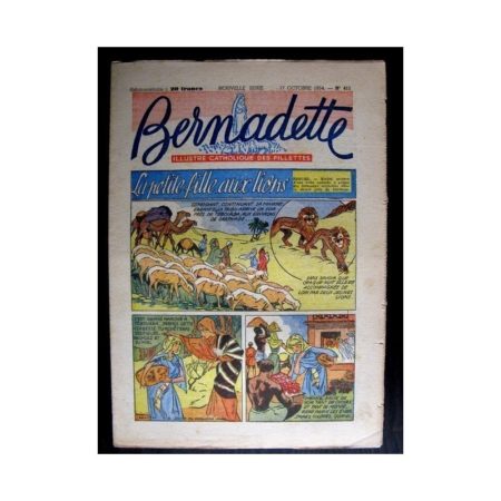 BERNADETTE n°411 (1954) LA PETITE FILLE AUX LIONS (Miette et Totoche)