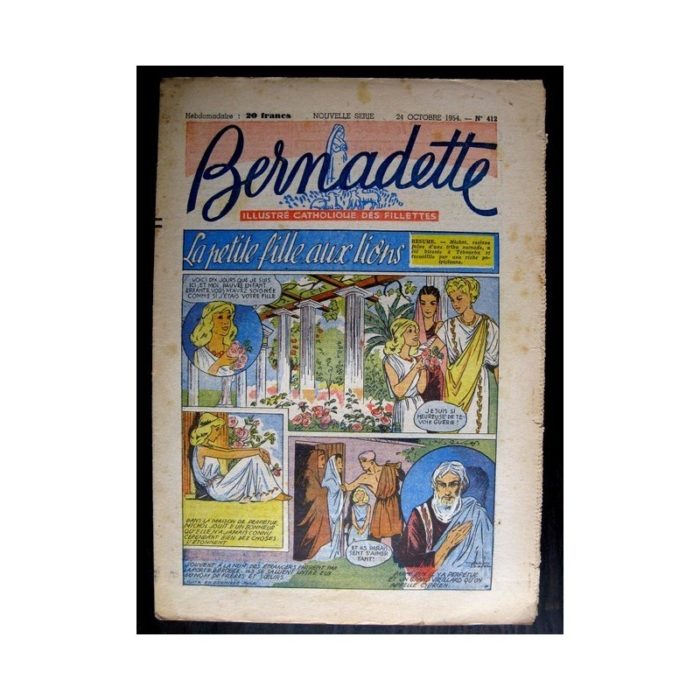 BERNADETTE n°412 (1954) LA PETITE FILLE AUX LIONS (Miette et Totoche)