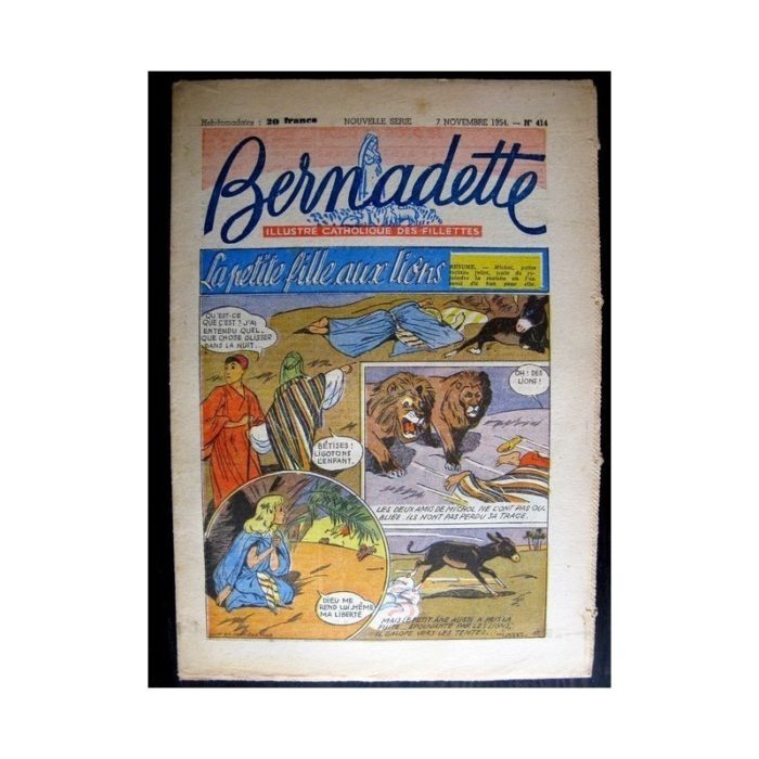 BERNADETTE n°414 (1954) LA PETITE FILLE AUX LIONS (Miette et Totoche)