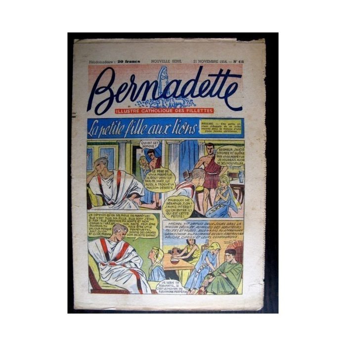 BERNADETTE n°416 (1954) LA PETITE FILLE AUX LIONS (Miette et Totoche)