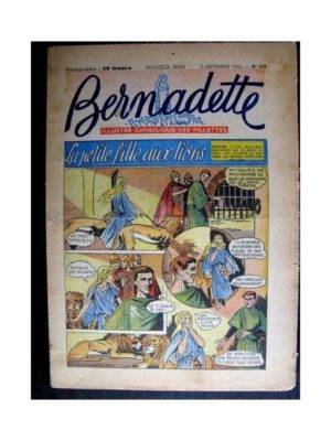 BERNADETTE  n°418 (1954) LA PETITE FILLE AUX LIONS (Miette et Totoche)