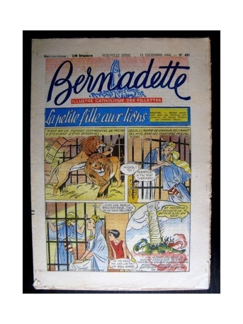 BERNADETTE  n°420 (1954) LA PETITE FILLE AUX LIONS (Miette et Totoche)