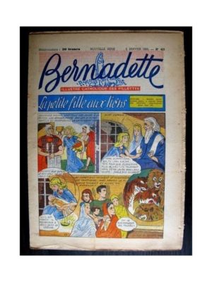 BERNADETTE  n°422 (1955) LA PETITE FILLE AUX LIONS (Miette et Totoche)