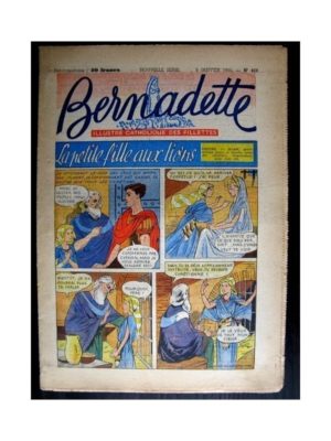 BERNADETTE  n°423 (1955) LA PETITE FILLE AUX LIONS