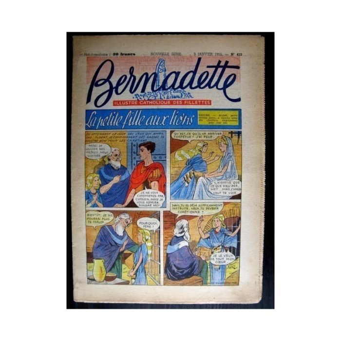 BERNADETTE n°423 (1955) LA PETITE FILLE AUX LIONS