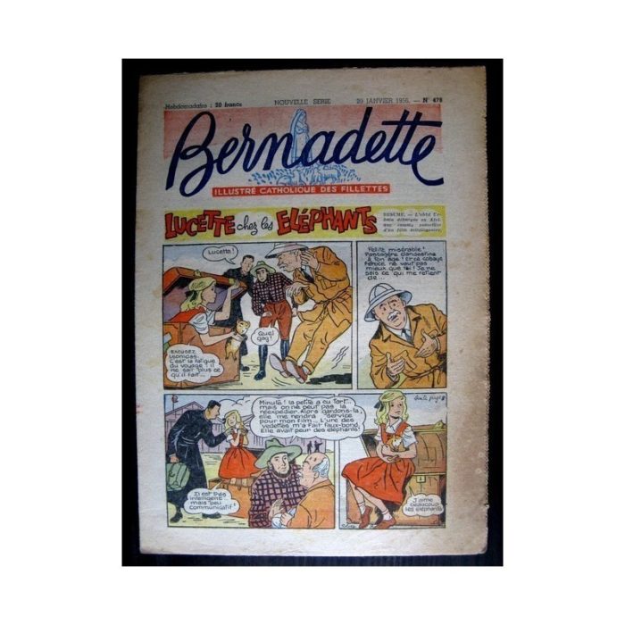 BERNADETTE n°478 (1956) LUCETTE CHEZ LES ELEPHANTS