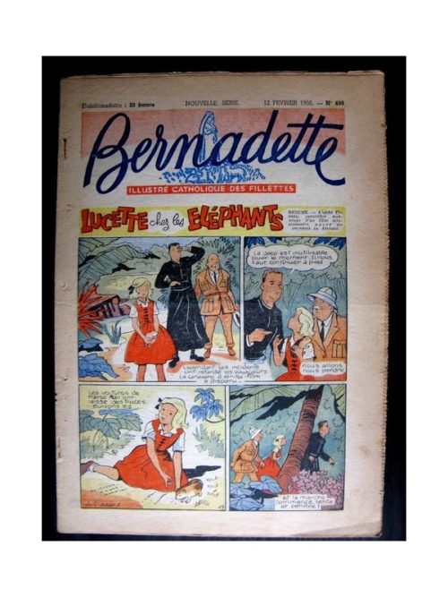 BERNADETTE  n°480 (1956) LUCETTE CHEZ LES ELEPHANTS