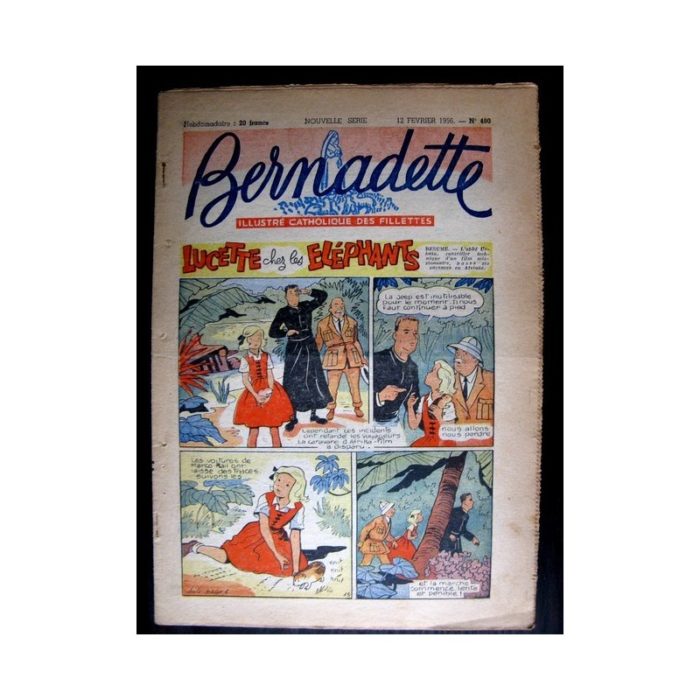 BERNADETTE n°480 (1956) LUCETTE CHEZ LES ELEPHANTS