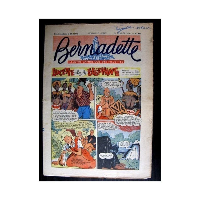 BERNADETTE n°481 (1956) LUCETTE CHEZ LES ELEPHANTS