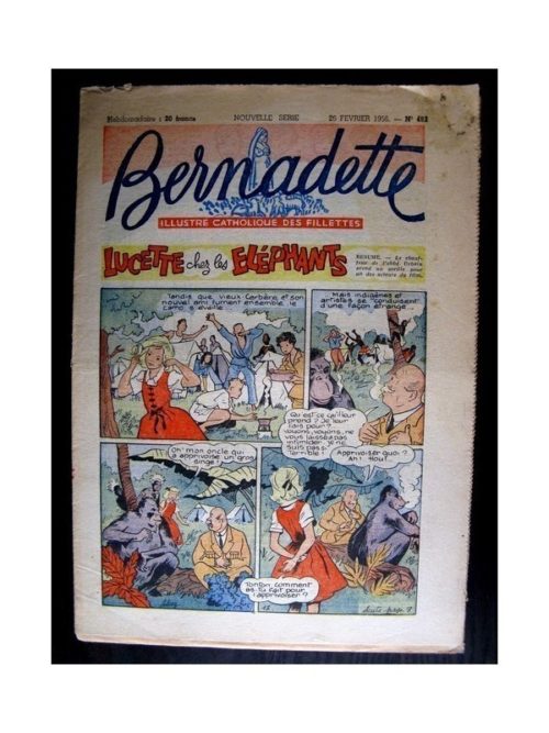 BERNADETTE  n°482 (1956) LUCETTE CHEZ LES ELEPHANTS