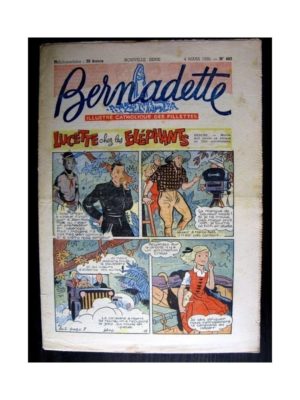 BERNADETTE  n°483 (1956) LUCETTE CHEZ LES ELEPHANTS
