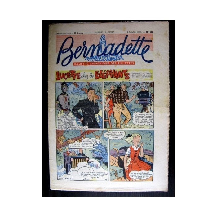 BERNADETTE n°483 (1956) LUCETTE CHEZ LES ELEPHANTS