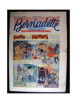 BERNADETTE  n°488 (1956) LUCETTE CHEZ LES ELEPHANTS