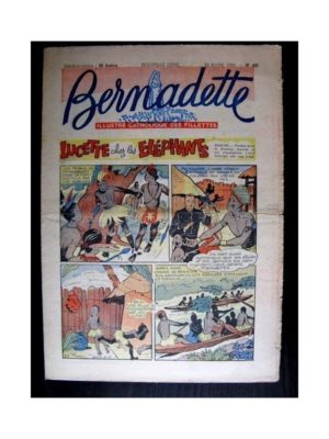 BERNADETTE  n°491 (1956) LUCETTE CHEZ LES ELEPHANTS