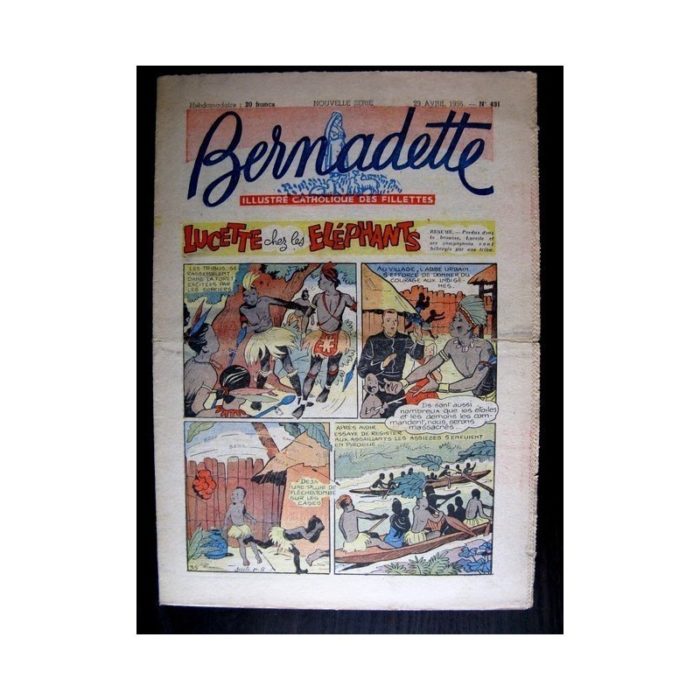 BERNADETTE n°491 (1956) LUCETTE CHEZ LES ELEPHANTS