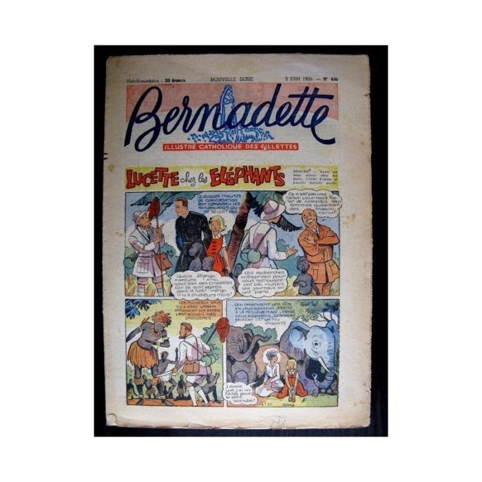 BERNADETTE n°496 (1956) LUCETTE CHEZ LES ELEPHANTS