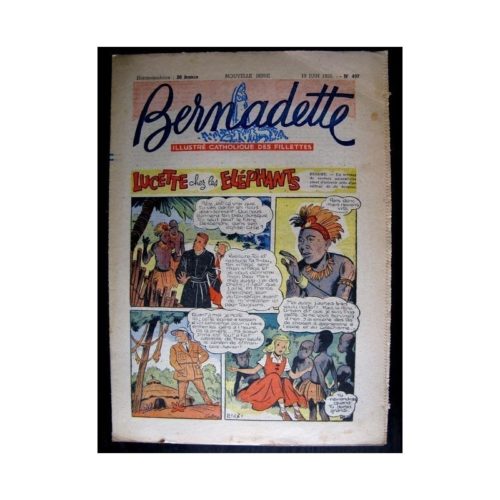 BERNADETTE  n°497 (1956) LUCETTE CHEZ LES ELEPHANTS