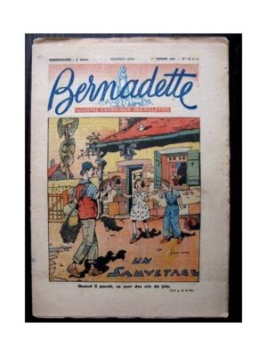 BERNADETTE  n°60 ET 61 (1ER FEVRIER 1948) UN SAUVETAGE (JOBBE DUVAL)