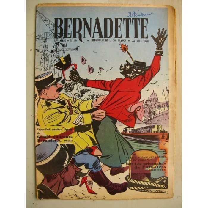 BERNADETTE N°104 (24 juin 1958) Saadi (conte persan) H. le Bourder - Lilioute et le chevalier Perce-Brume (Manon Iessel)