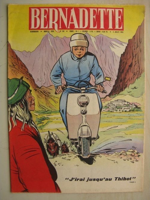 BERNADETTE N°158 (5 juillet 1959) J’irai au Thibet (Tiky – Gaston Jacquement) La fée du Ranch (Alain d’Orange – Albert Bonneau)