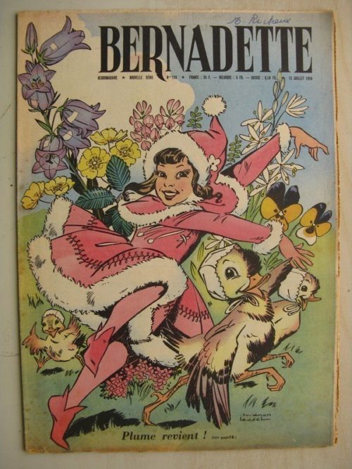 BERNADETTE N°159 (12 juillet 1959) Plume (Henriette Robitaillie – Manon Iessel) Je vous attendais (Ange Torre) Alain d’Orange