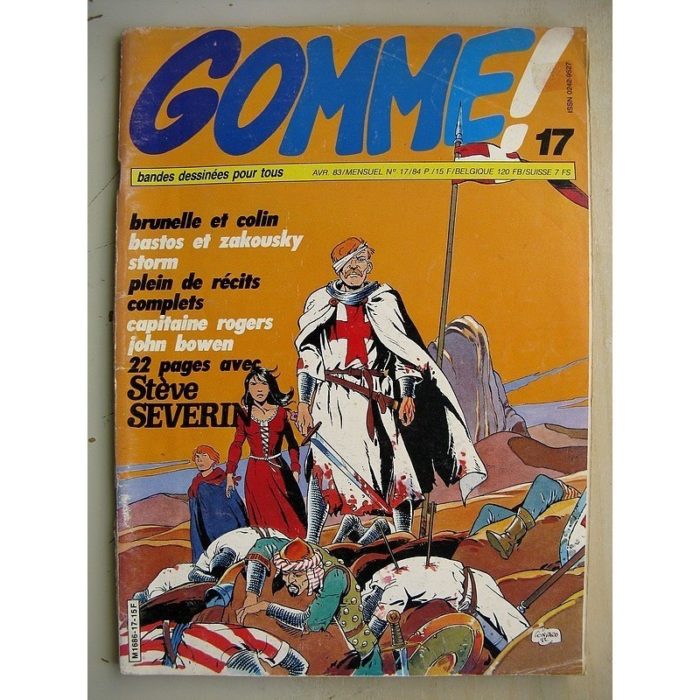 GOMME N°17 Storm - Le rayon nitron (Don Lawrence - Dick Martena) Stève Séverin - la ceinture d'émeraude (Follet - Stoquart)