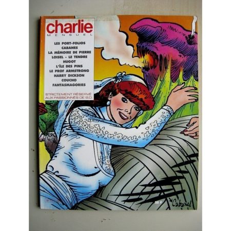 CHARLIE MENSUEL N°38 (1985) Fantasmagories (Horacio Altuna) L'île des pins (Clavé) Dans les villages (Max Cabanes)
