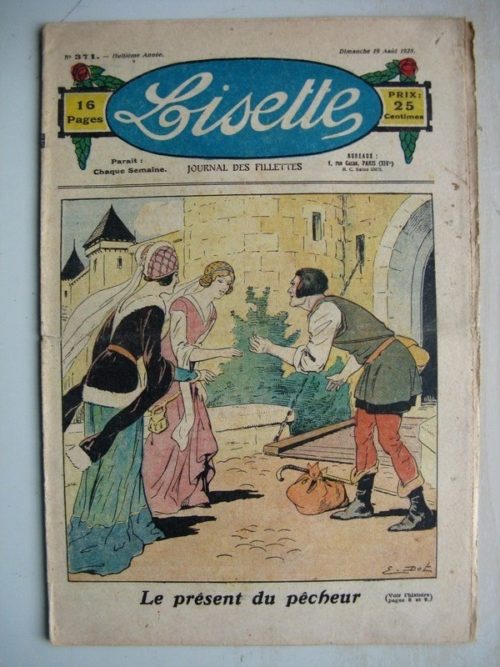LISETTE N°371 (19 août 1928) Le présent du pêcheur (Emile Dot) Linette et son vieux bredaine (Louis Maîtrejean)
