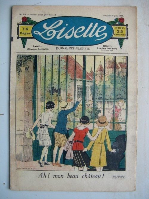 LISETTE N°23 (8 juin 1930) Le beau château (Louis Maîtrejean) Cricri, coiffeur pour dames (Madeleine Léonce Petit)