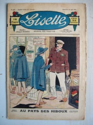 LISETTE N°33 (16 août 1931) Au pays des hiboux (Louis Maîtrejean) La ceinture bleue (Jean Farat)