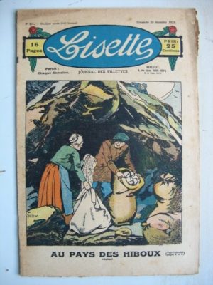 LISETTE N°51 (20 décembre 1931) Au pays des hiboux (Louis Maîtrejean) Bouton d’or et la souris (Jean Farat)