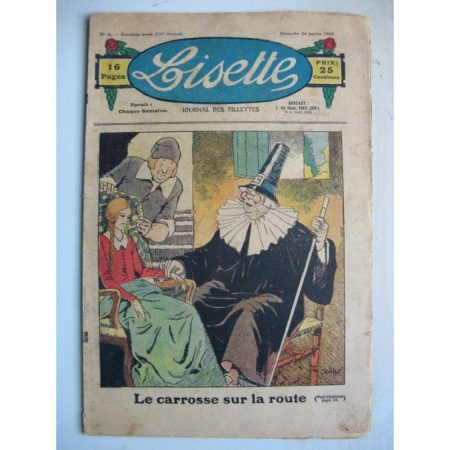 LISETTE n°4 (24 janvier 1932) Noëlle et Mistenflûte (Le Rallic) Poupée Lisette (Blouson chemisier)