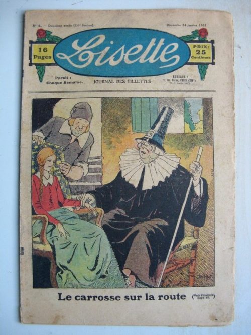 LISETTE N°4 (24 janvier 1932) Noëlle et Mistenflûte (Le Rallic) Poupée Lisette (Blouson chemisier)