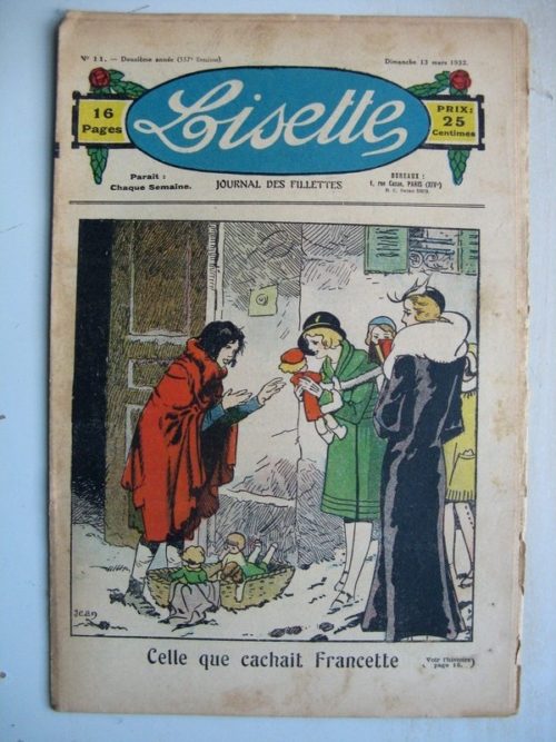 LISETTE N°11 (13 mars 1932) Francette (Louis Maîtrejean) Noëlle et Mistenflûte (Le Rallic)