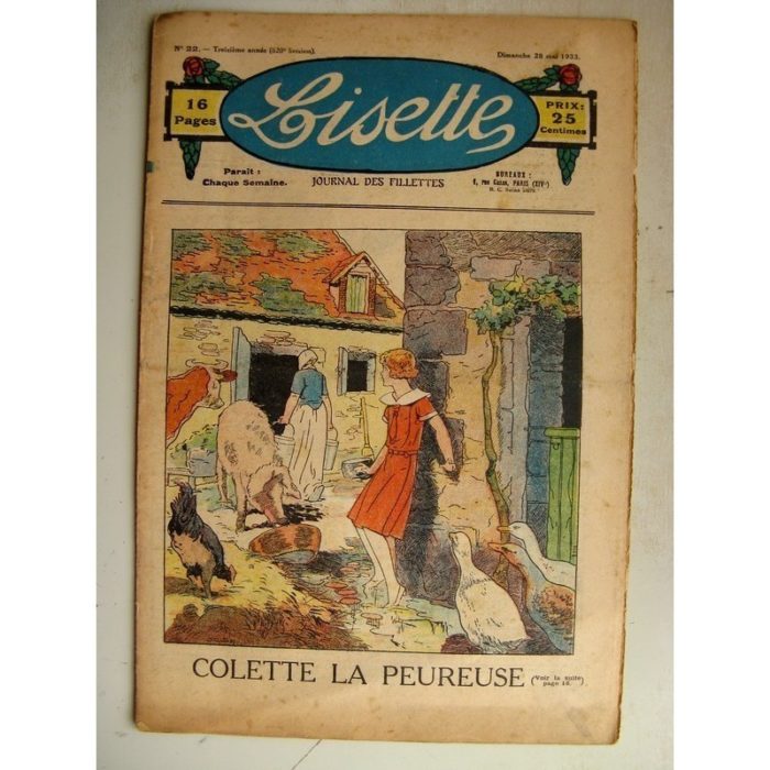 LISETTE n°22 (28 mai 1933) Colette la peureuse (Louis Maîtrejean) La petite Annie (Darell McClure)