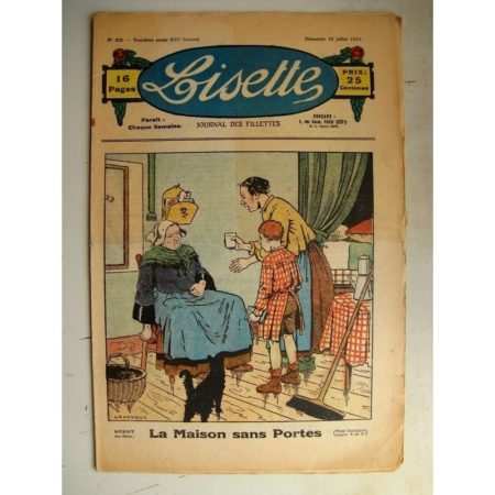 LISETTE n°29 (16 juillet 1933) La maison sans portes (Le Rallic) Jeux et jouets (Henriette Roynette)