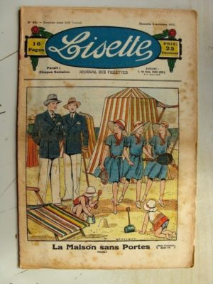 LISETTE N°45 (5 novembre 1933) La maison sans portes (Le Rallic – Claude Renaudy) Broderie Bretonne