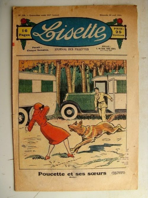 LISETTE N°16 (22 avril 1934) Poucette et ses soeurs (Georges Bourdin)