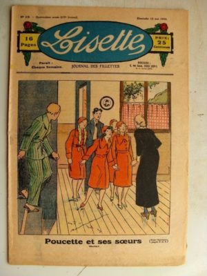 LISETTE N°19 (13 mai 1934) Poucette et ses soeurs (Georges Bourdin) Jase et Jasette (Pierre Portelette)