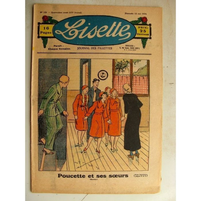 LISETTE n°19 (13 mai 1934) L'aiguille Fée (Liverani) Jase et Jasette (Pierre Portelette)