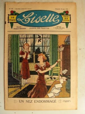 LISETTE N°10 (10 mars 1935) Un nez endommagé – Les deux tartines (Le Rallic)