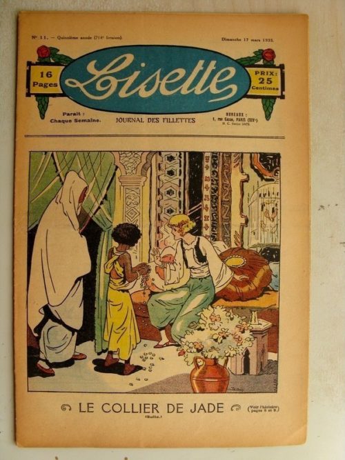 LISETTE N°11 (17 mars 1935) Le puits merveilleux (Madeleine Léonce Petit) Poupée Lisette (Tablier)